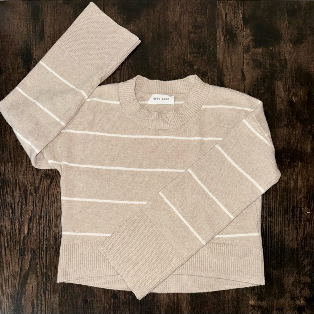 Hippie Rose Slightly Cropped Sweater